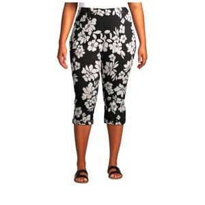 Terra & Sky Floral Capri Jeggings NWOT